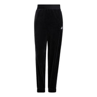(WMNS) adidas Velour Pants 'Black' HG1847