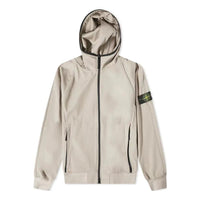 STONE ISLAND Light Soft Shell-R Hooded Jacket 'Dove Grey' 781540927-V0092