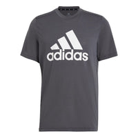 adidas Straight Casual logo Short Sleeve Gray GT3113