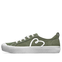 (WMNS) Skechers Bobs B Wild Canvas Shoe Green 113303-OLV