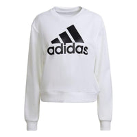 (WMNS) adidas Essentials Logo Loose Sweatshirt 'White' HD1783