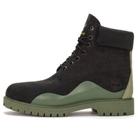 Timberland Heritage 6 Inch Waterproof Boot 'Black Nubuck with Green' A5UYWW
