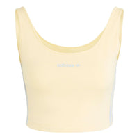 (WMNS) adidas Island Club Crop Tank 'Yellow' IT8157