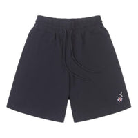 (WMNS) Converse Logo Mid Length Knit Short 'Black' 10025374-A01