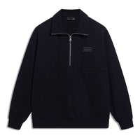 Li-Ning Counterflow Triple Logo Half Zip Sweatshirt 'Black' AWDT589-2