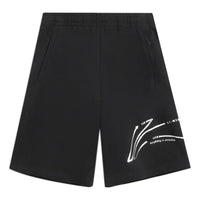 Li-Ning Graphic Loose Fit Shorts 'Black' AKSS981-1