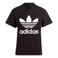 (WMNS) adidas Adicolor Classics Trefoil T-Shirt 'Black White' IB7421