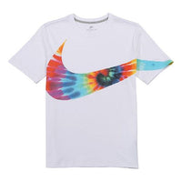 Nike Sportswear Big Swoosh Tee Hook White Bottom Color Hook Short Sleeve Male CI9348-100