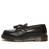 Dr. Martens Vintage Made in England Quilon Leather Tassel Loafers 'Black' 26891001