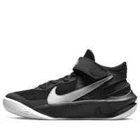 (GS) Nike Team Hustle D10 FlyEase 'Black Metallic Silver' DD7303-004