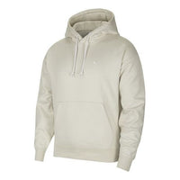 Men's Nike Logo Embroidered Solid Color Fleece Lined White DA0316-072