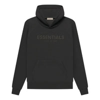 Fear of God Essentials SS23 waffle Raglan Hoodie 'off Black' FOG-SS23-037