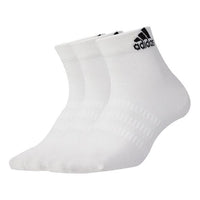 adidas Breathable Stripe Sports Mid Tops Basketball Socks Couple Style White DZ9435
