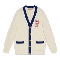Gucci Lunar New Year Wool Cardigan 'Ivory Blue' 724933-XKCW6-9254