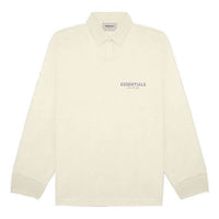 Fear of God Essentials FW20 Long Sleeve Polo Shirt 'Cream' FOG-FW20-365