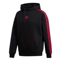 Men's adidas originals 3 Stripe Hoody Black EC3674