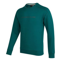 Men's adidas Th Eng Sweat Logo Printing Casual Sports Pullover Forest Green H39277