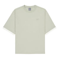 New Balance NB Logo Crewneck T-Shirt 'Olivine' AMT42314-OVN