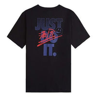 Men's Nike As Nsw Gaokao Ss Tee Athleisure Casual Sports Alphabet Round Neck Short Sleeve Black T-Shirt DX0322-010