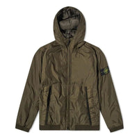 STONE ISLAND Logo Patch Hooded Track Jacket 'Olive Green' 791540823-V0058