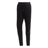 Men's adidas Logo Pant Contrasting Colors Large Logo Sports Pants/Trousers/Joggers Black HI1182