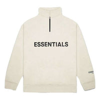 Fear of God Essentials FW20 Half Zip Sweatshirt 'Cream' FOG-FW20-346