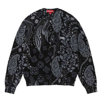 Supreme Printed Paisley Sweater 'Black White' SUP-SS24-237