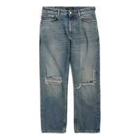 Balenciaga Distressed Straight-Leg Jeans 'Blue' 745149THW254245