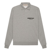 Fear of God Essentials SS22 Long Sleeve Polo Shirt 'Dark Oatmeal' FOG-SS22-522