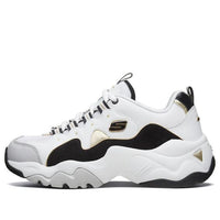 (WMNS) Skechers D'lites 3.0 Running Shoes White/Black/Gold 88888374-WGD