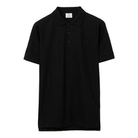 Burberry Pattern Short Sleeve Polo Shirt 'Black' 80431221