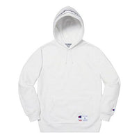 Supreme x Champion SS19 Outline Hooded Sweatshirt White SUP-SS19-10068