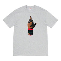 Supreme FW19 Week 15 x Dead Prez RBG Tee Crossover Round Neck Printing Short Sleeve Unisex Gray SUP-FW19-10774