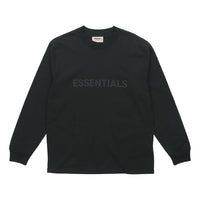 Fear of God Essentials FW20 SS20 Boxy Long Sleeve T-Shirt 'Black' FOG-SS20-400