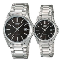 CASIO ENTICER&VINTAGE Series Simplistic Casual Fashion Stainless Steel Couple Black Analog MTP-1183A-1A<P-1183A-1A
