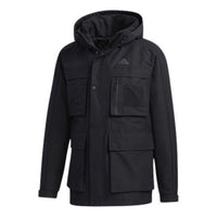 adidas 3in1 Down Jkt Multiple Pockets Outdoor Sports Detachable hooded down Jacket Black GP2916
