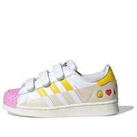 (PS) adidas originals x LEGO Superstar Velcro 'White Pink' IF2910