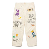 HUMAN MADE Printed Chino Pants 'White' HM26PT005