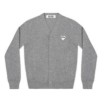 COMME des GARCONS PLAY Cardigan White heart 'Light Grey' AZ-N066-051-1