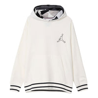 Air Jordan Jumpman Fleece Hoodie 'White Black' FD7403-133