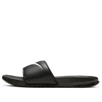 (WMNS) Nike Benassi Swoosh Fashion Black White Slippers 'Black White' 312432-010