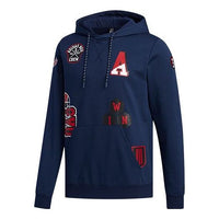 adidas neo Pattern Casual hooded Knit Navy Blue EI4749