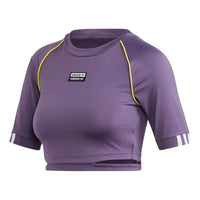(WMNS) adidas originals Cropped Tee Short Sleeve Purple FM2436