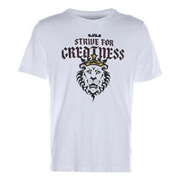 Men's Nike Lebron James Basketball Sports Printing Round Neck Short Sleeve White T-Shirt DD9342-100