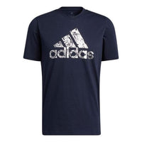 adidas Liquid Foil Badge of Sport Graphic Tee 'Legend Ink' HK9159