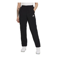 (WMNS) Nike Athleisure Casual Sports Bundle Feet Woven Long Pants/Trousers Black CZ9348-010