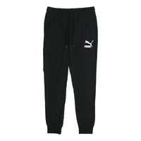 PUMA Classics Jersey Cuffed Pants 'Black White' 597488-01
