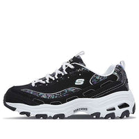 (WMNS) Skechers D'Lites Low-Top Sneakers Black/White 11916-BKW