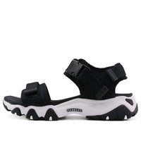 (WMNS) Skechers DLites 2.0 Fashion Black Sandals 88888160-BLK
