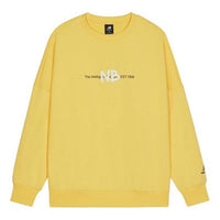 New Balance Men's New Balance Logo Printing Knit Sports Round Neck Pullover Yellow AMT13365-LHZ